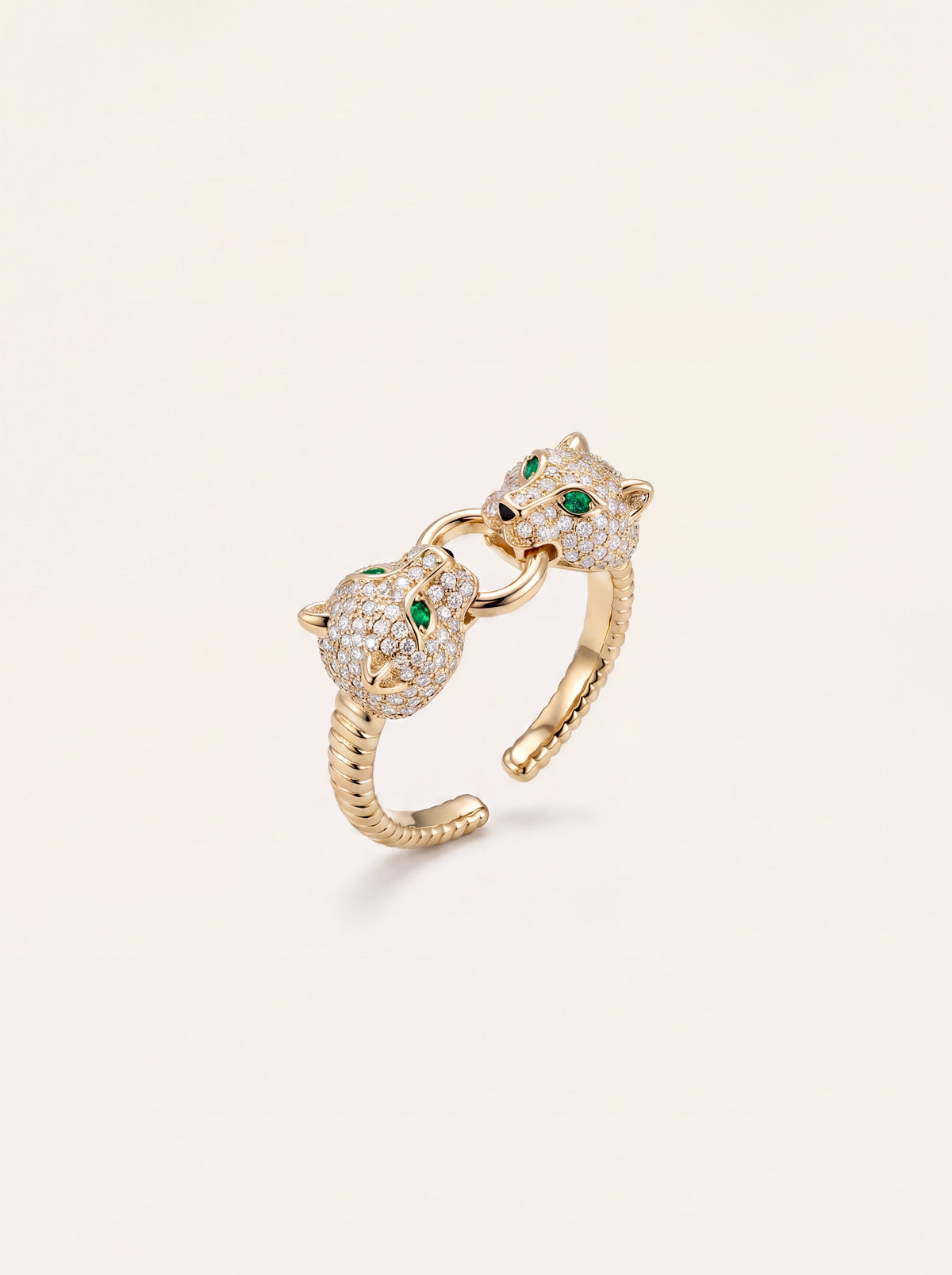 adjustable gold Cheetah Ring