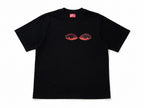 Fighter New Perspective black graphic T-shirt, front view