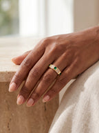 Tri Emerald Ring