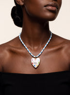 Eye Heart Charm Necklace