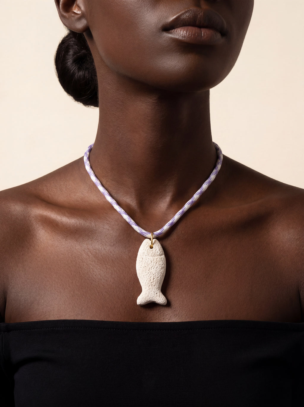 Stone Fish Necklace