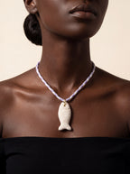 Stone Fish Necklace
