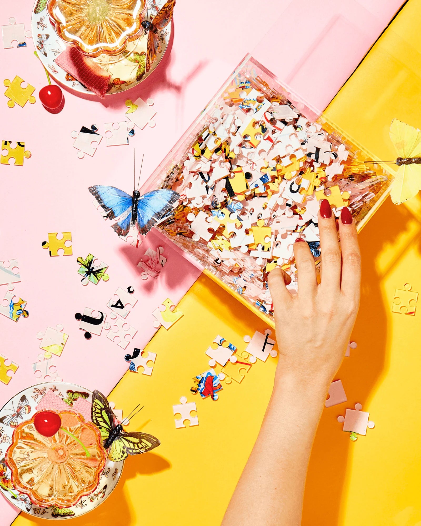 Rosé Butterfly Acrylic Puzzle